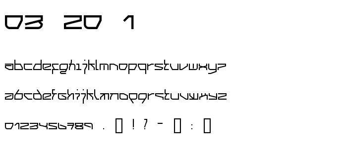 03.20 1 font