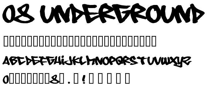 08 Underground font