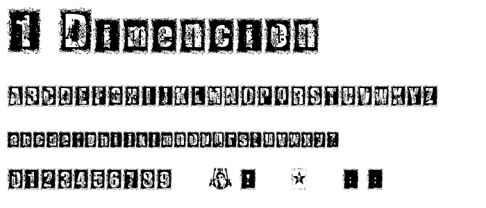 1 DIMENCION font