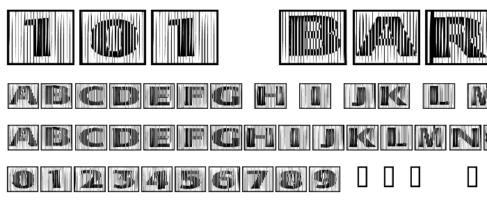 101! BarCode _Bet font