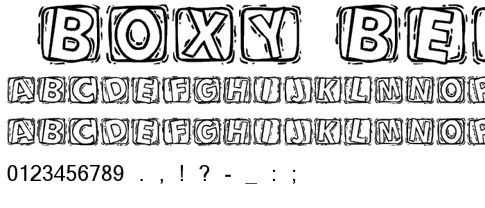 101! BoXY _Bet font