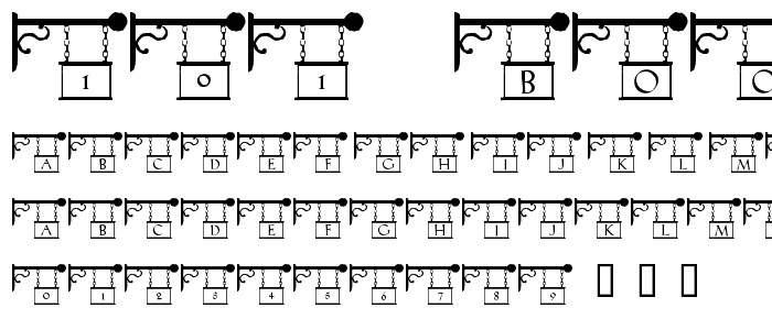 101! Book Store SignZ font