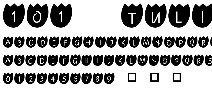 101! TulipZ font