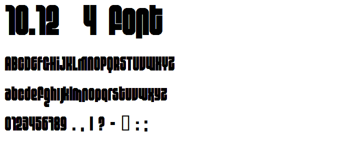 10.12  4 font