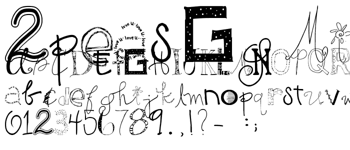 2Peas GG Mix font