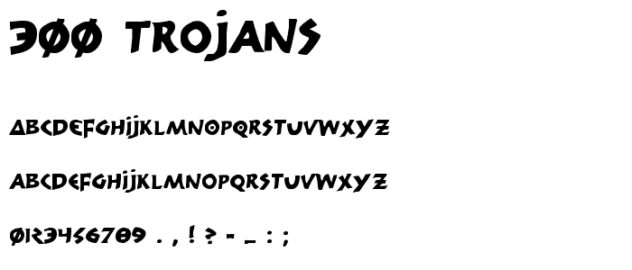 300 Trojans font