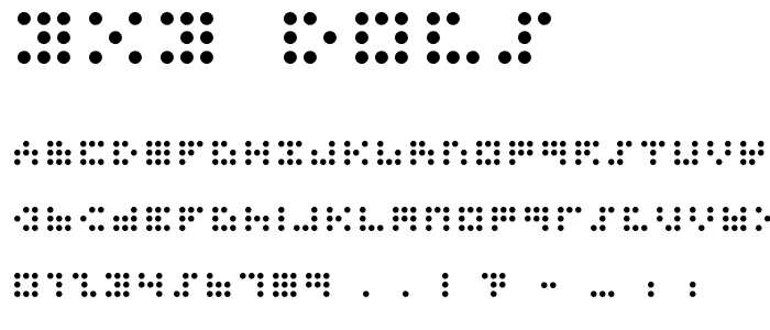 3x3 dots font