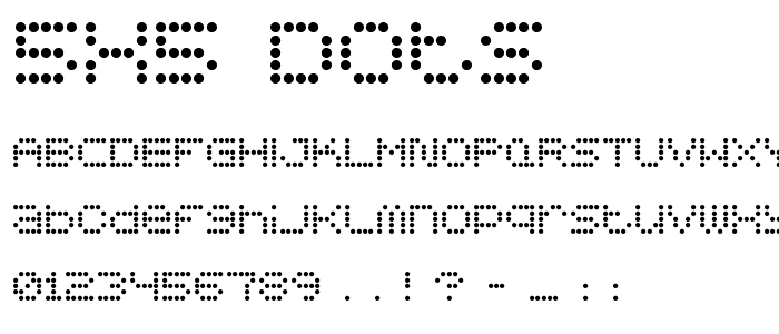 5x5 Dots font