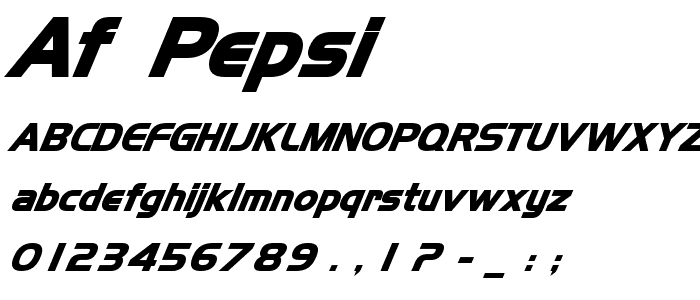 AF PEPSI police