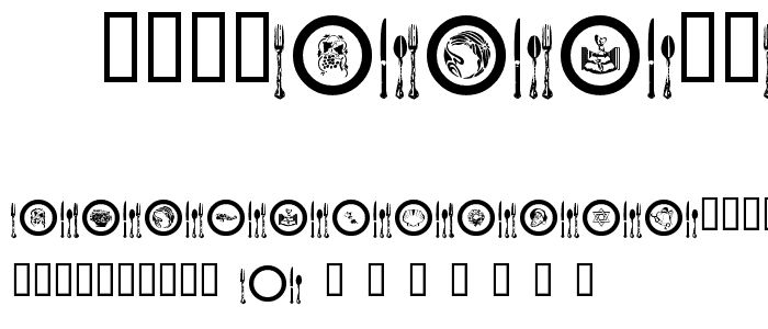 AL Place Settings Dings font
