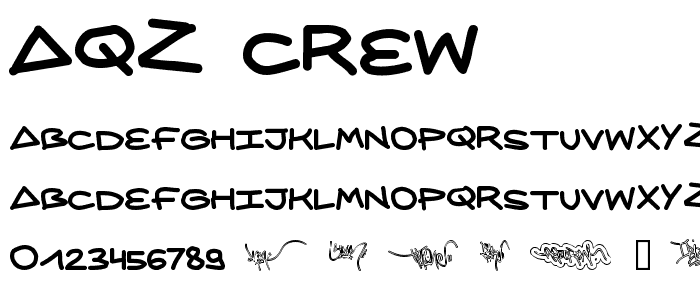 AQZ crew font