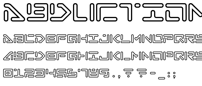 Abduction II font