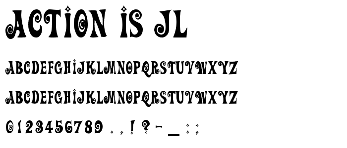 Action Is JL font