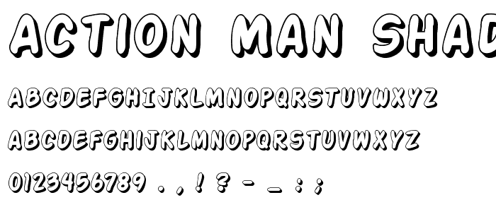 Action Man Shaded font