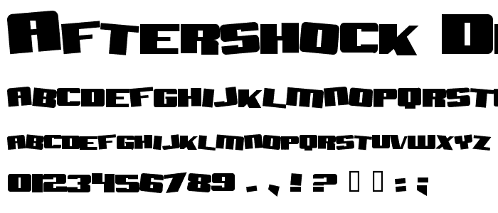 Aftershock Debris Solid font