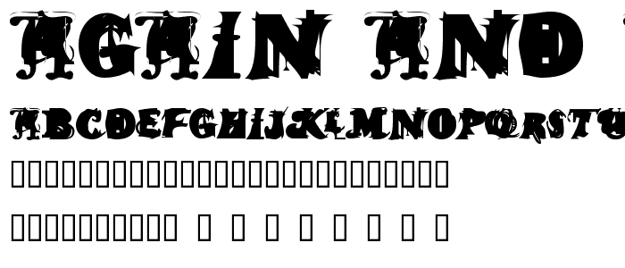 Again and Again font