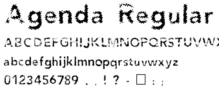 Agenda Regular font