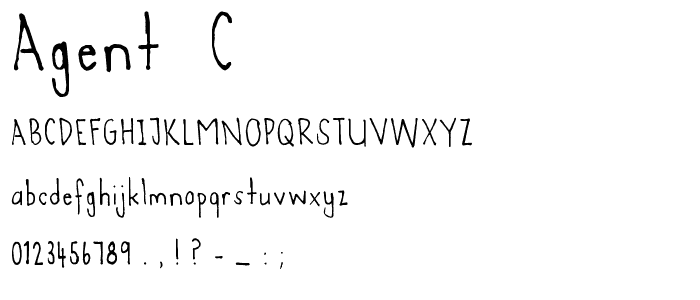 Agent _C_ font