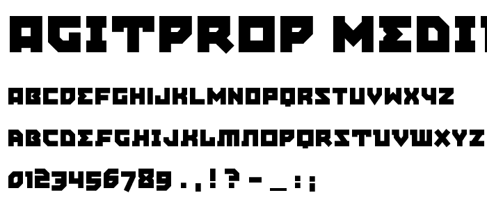 AgitProp Medium font