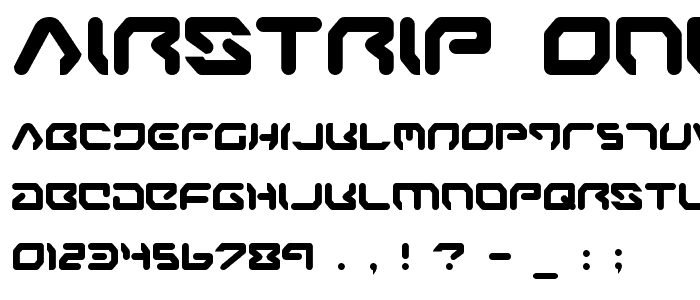 Airstrip One font