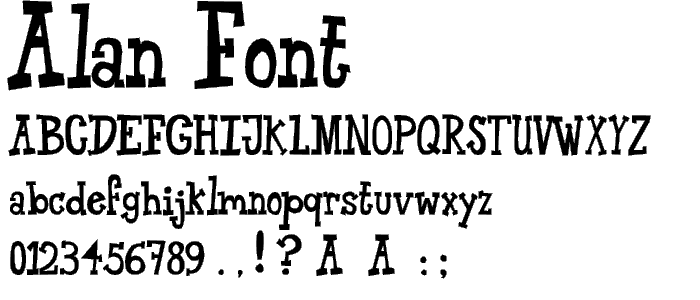 Alan Font font