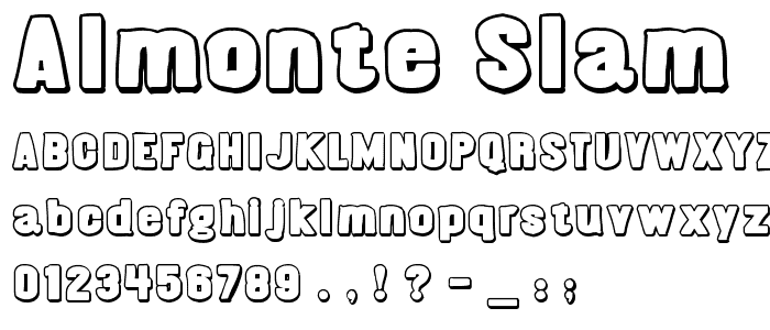 Almonte Slam font