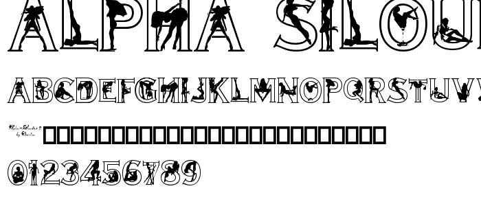 Alpha-Silouettes 2 font