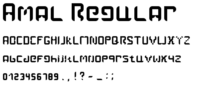 Amal Regular font