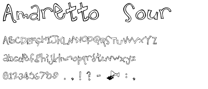 Amaretto  Sour font