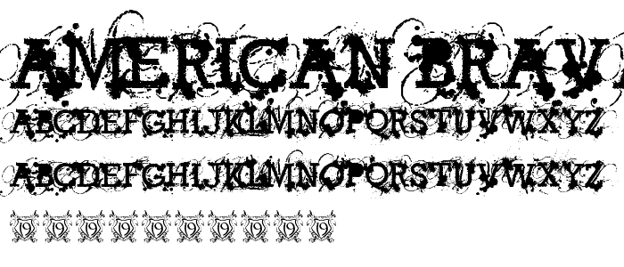 American Bravado font