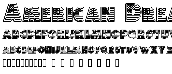 American Dream font