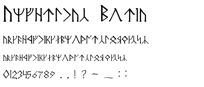 Angerthas Moria font