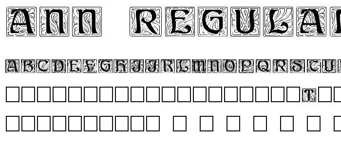 Ann Regular font