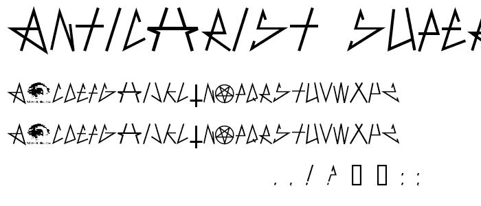 AntiChrist SuperstarSW font