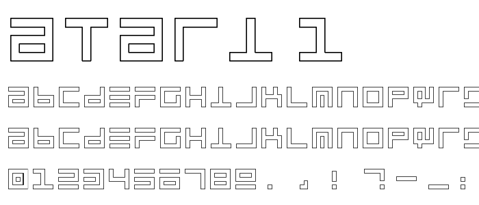 Atari 1 font