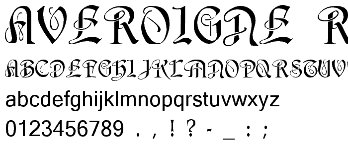 Averoigne Regular font