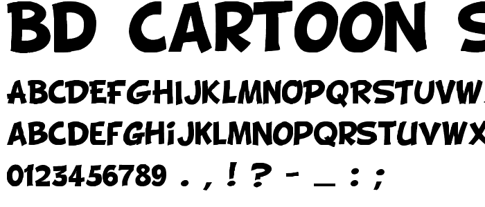 BD Cartoon Shout font