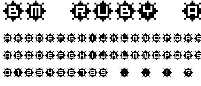 BM ruby A12 font