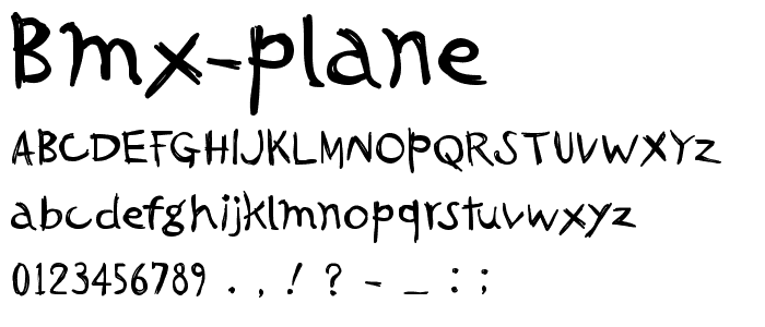 BMX Plane Font : pickafont.com