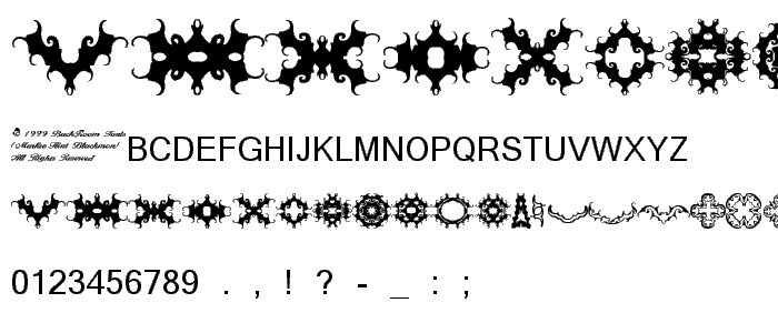 BR Thorns font