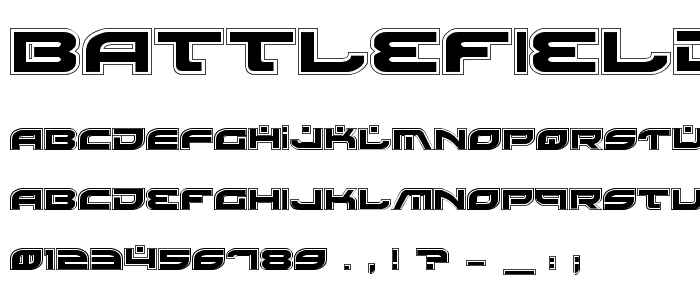 Battlefield Pro Font : Techno Sci-Fi : pickafont.com