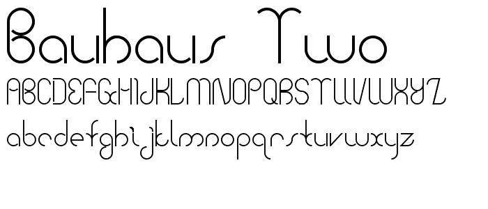 Bauhaus Two font