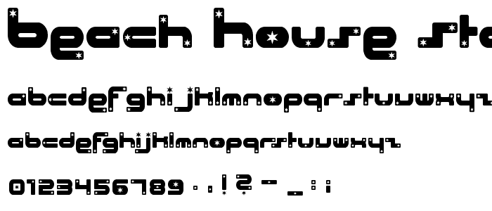 Beach House stars font