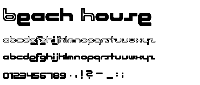 Beach House font