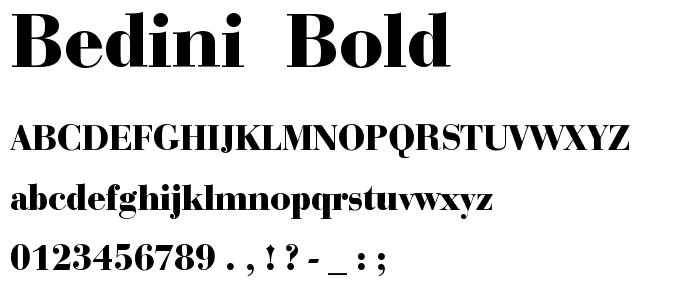 Bedini  Bold police