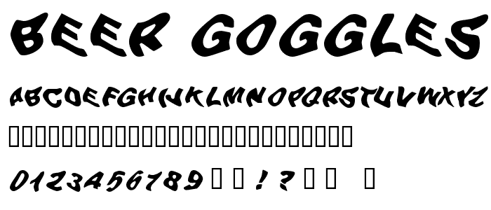 Beer Goggles font