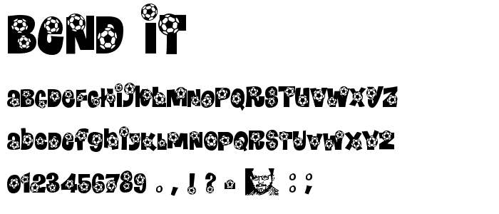 Bend It font