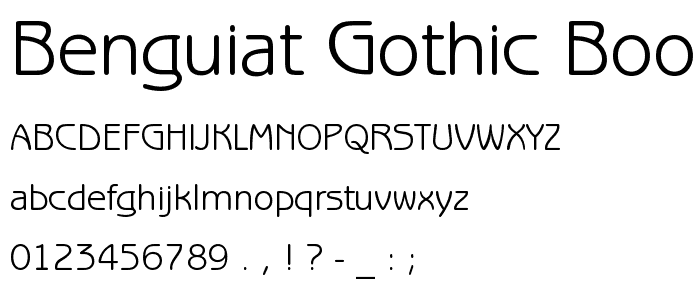 Benguiat Gothic Book BT font