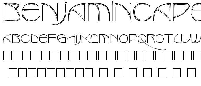 BenjaminCaps Caps:001.001 font