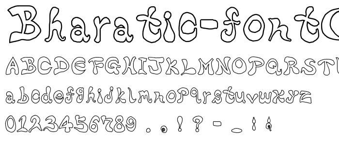 Bharatic Font(W) police